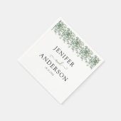 Eucalyptus Greenery Wedding Servet (Hoek)