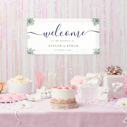 eucalyptus greenery wedding spandoek (Feest)