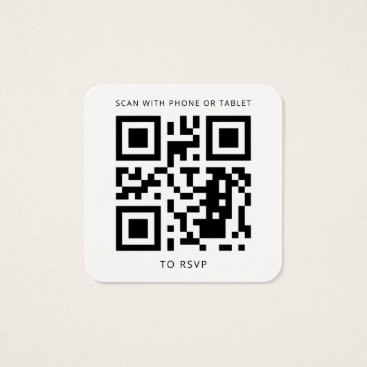 Eucalyptus Greenery Wedding Website QR Code RSVP Vierkante Visitekaartjes (Achterkant)