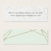 Eucalyptus Greenery Wedding Website RSVP-kaart Mini Visitekaartjes (Voorkant /achterkant)