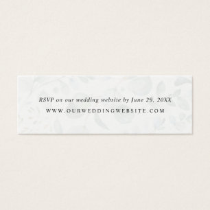 Eucalyptus Greenery Wedding Website RSVP-kaart Mini Visitekaartjes