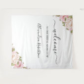 Eucalyptus Greenery Wedding Welcome Tapestry Wandkleed (Voorkant (horizontaal))