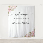 Eucalyptus Greenery Wedding Welcome Tapestry Wandkleed (Voorkant)