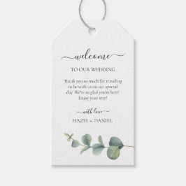 Eucalyptus Greenery Wedding Welkom Cadeaulabel