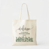 Eucalyptus Greenery Wedding Welkom Tote Bag (Voorkant)