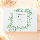 Eucalyptus Greenery Wedding White Green Gastenboek