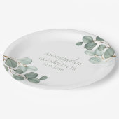 Eucalyptus Greenery Weddings Elegant Foliage Papieren Bordje (Gekanteld)