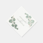 Eucalyptus Greenery Weddings Elegant Foliage Servet (Hoek)