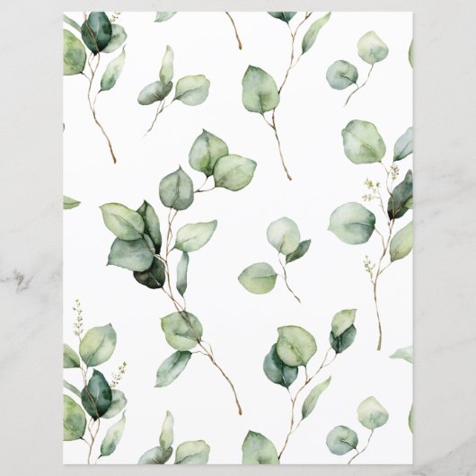 Eucalyptus Greenery Weduwroute en Welkom (Achterkant)