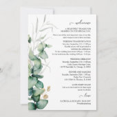 Eucalyptus Greenery Weduwroute en Welkom Kaart (Voorkant)