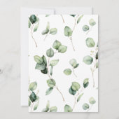 Eucalyptus Greenery Weduwroute en Welkom Kaart (Achterkant)