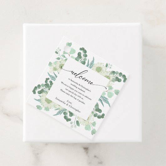 Eucalyptus Greenery Welcome Bag Bedankjes Labels (In situ)