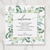 Eucalyptus Greenery Welcome Bag Bedankjes Labels (Voorkant)