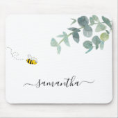 Eucalyptus greenery white bee name muismat (Voorkant)