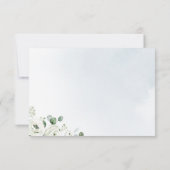 Eucalyptus greenery white floral rustige bedankkaart (Achterkant)