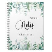 Eucalyptus greenery woodland ferns notitieboek (Voorkant)