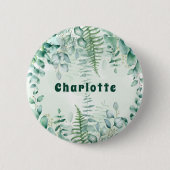 Eucalyptus greenery woodland ronde button 5,7 cm (Voorkant)