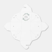 Eucalyptus Greenery Wreath minimalist Weddenschap Bedankdoosjes (Uitgevouwen)