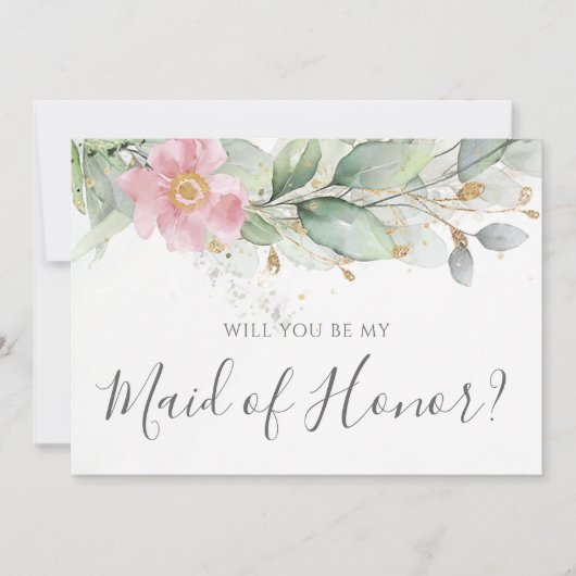 Eucalyptus Greenery zal je zijn mijn eerbetoon zij Kaart (Voorkant)