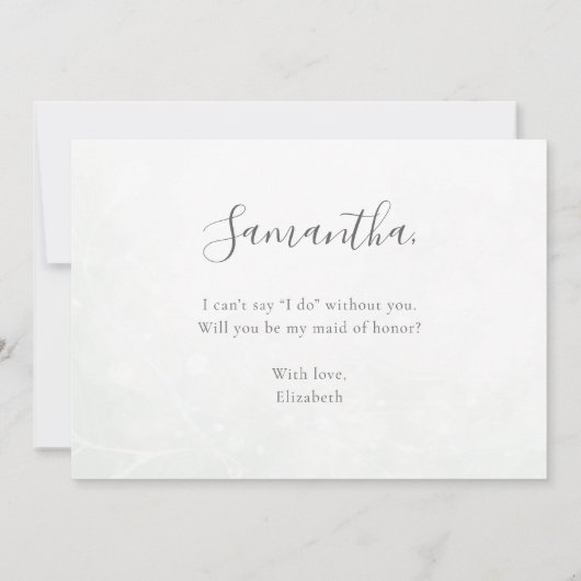 Eucalyptus Greenery zal je zijn mijn eerbetoon zij Kaart (Achterkant)