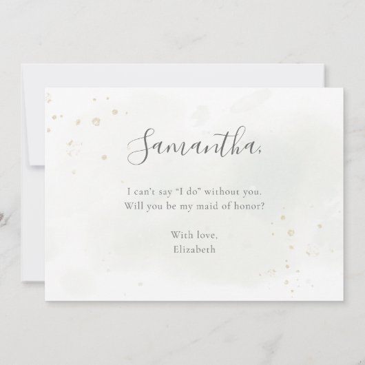 Eucalyptus Greenery zal je zijn mijn eerbetoon zij Kaart (Achterkant)