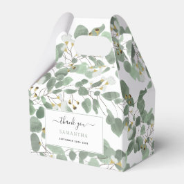 Eucalyptus Greenery Zilveren Dollar Gum Bloesems Bedankdoosjes