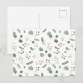 Eucalyptus Greenery Zilveren Dollar Gum Bloesems Briefkaart (Voorkant / Achterkant)