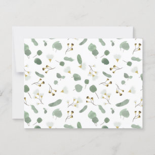 Eucalyptus Greenery Zilveren Dollar Gum Bloesems Briefkaart