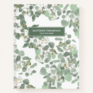Eucalyptus Greenery Zilveren Dollar Gum Bloesems Notitieboek