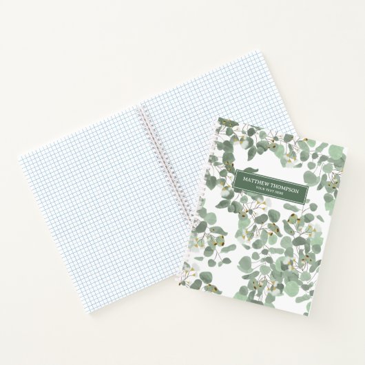 Eucalyptus Greenery Zilveren Dollar Gum Bloesems Notitieboek (Binnen)