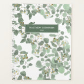 Eucalyptus Greenery Zilveren Dollar Gum Bloesems Planner (Voorkant)