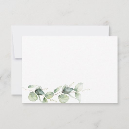 Eucalyptus Greenery Zwangerschap Baby (Achterkant)