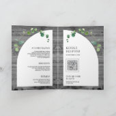 Eucalyptus Grijs Houten Kruis Katholieke Bruiloft (Binnen)