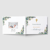 Eucalyptus groen aangepaste foto doop gastenboek (Volledig)