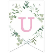 Eucalyptus groen aangepaste Vrijgezellenfeest Vlaggetjes (Tweede vlag)