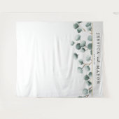 Eucalyptus groen achtergrond foto stand wandkleed (Voorkant (horizontaal))