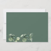 Eucalyptus groen Baby onthullen zwangerschap Aankondiging (Achterkant)