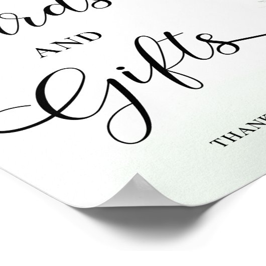 Eucalyptus groen Baby shower Kaarten en geschenken Poster (Hoek)