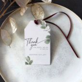 Eucalyptus groen bedankt Sage bruidsfeest Cadeaulabel