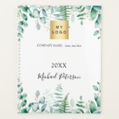 Eucalyptus groen bedrijf logo 2025 planner (Voorkant)