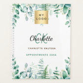 Eucalyptus groen bedrijf logo 2026 planner (Voorkant)