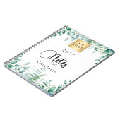 Eucalyptus groen bedrijf logo notitieboek (Linkerzijde)