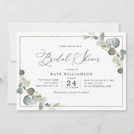 eucalyptus groen belettering vrijgezellenfeest kaart