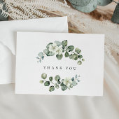 Eucalyptus groen blad boog bruiloft of verjaardag bedankkaart