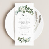 Eucalyptus groen blad boog bruiloft of verjaardag menu