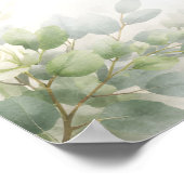 Eucalyptus groen blad Bruiloft Welkom Bord Poster (Hoek)