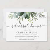 Eucalyptus groen blad proefavond diner kaart (Voorkant)