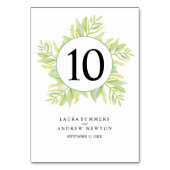 Eucalyptus groen blad waterverf kaart (Achterkant)