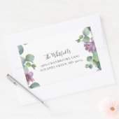 Eucalyptus groen bloei retouradres rechthoekige sticker (Envelop)