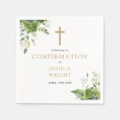 Eucalyptus groen Bloemenbevestiging Servet (Voorkant)